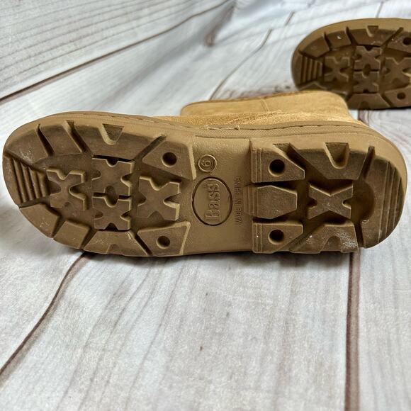 Bass boots leather suede soft wool shearling liner warm winter Outdoor size 6 - Picture 6 of 10